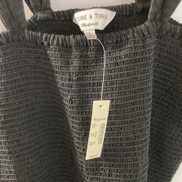 Madewell Texture & Thread black tank top L - Picture 3 of 7